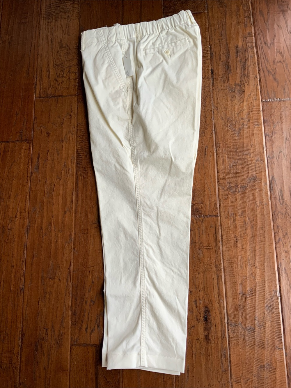 Amazon Essentials Off-White Elastic-Waist Chinos for Women